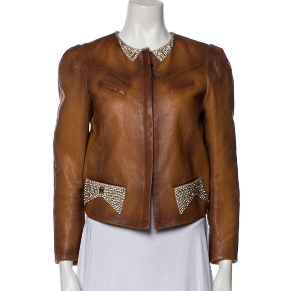 Coach Lamb Leather Jacket - Picture 1 of 3